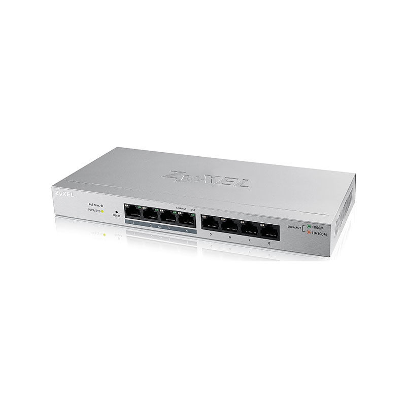ZYXEL 8 Port 4x10/100/1000 4x10/100/1000 PoE Web Yönetilebilir Switch
