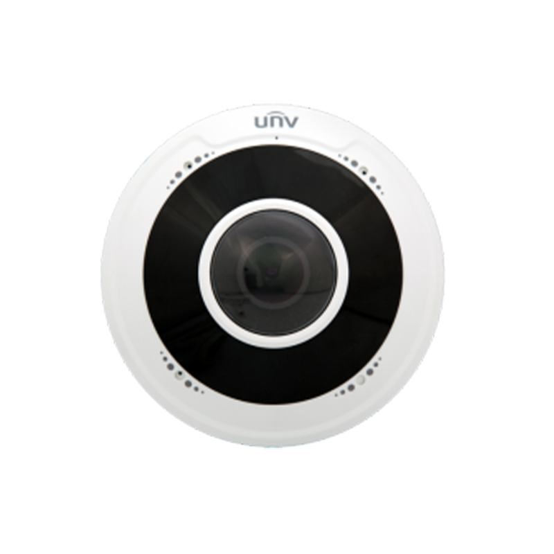 5MP IP 1.4 Sabit Lens Dahili Mik. Ses-Alarm Fisheye Güvenlik Kamerası
