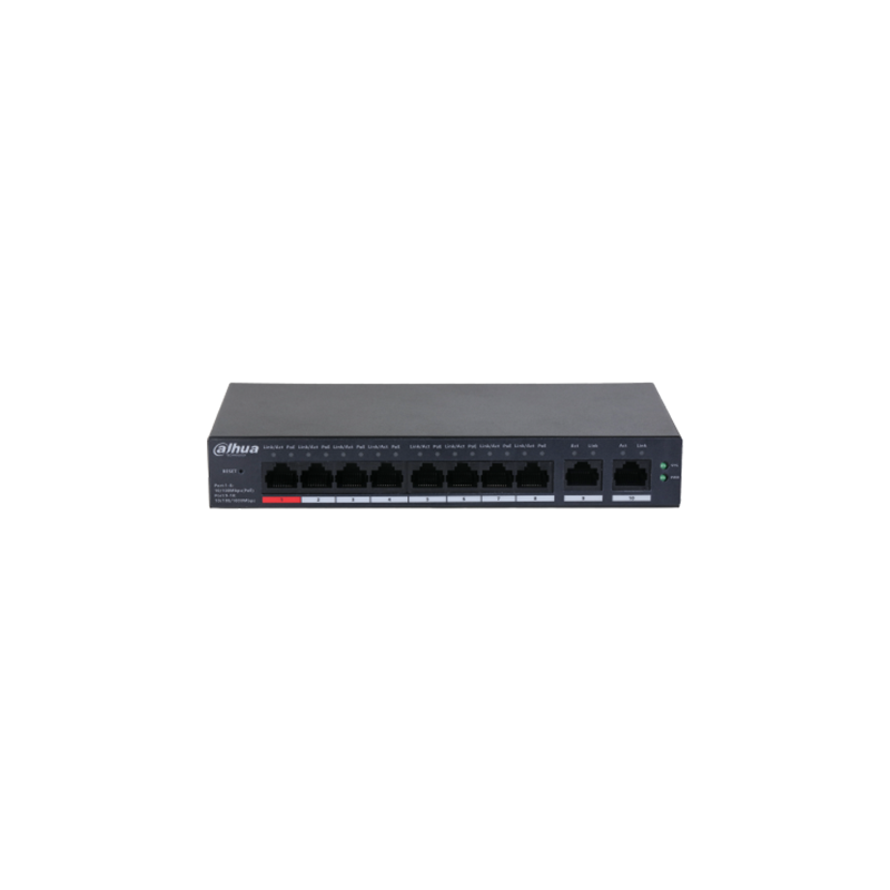 8xFE, 2xGE Uplink, Poe Cloud Yönetilebilir Switch 110W