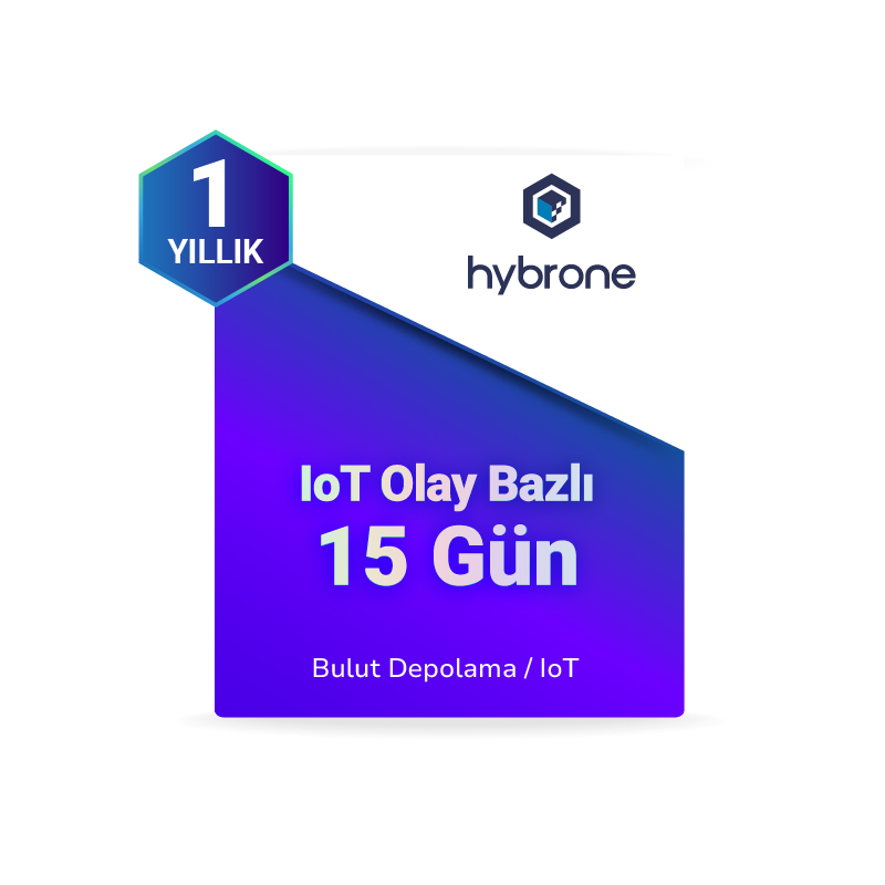 Bulut Depolama IoT - Olay Bazlı - 15 Gün (1 Yıl)