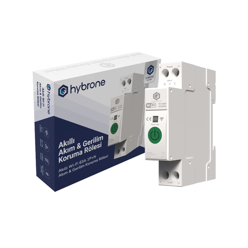 Hybrone Akıllı Wi-Fi 63A Sigorta