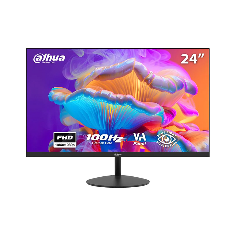 Dahua 23,8" 1920×1080 FHD 16:9,250 cd/m2,VGA×1, HDMI×1, Audio out