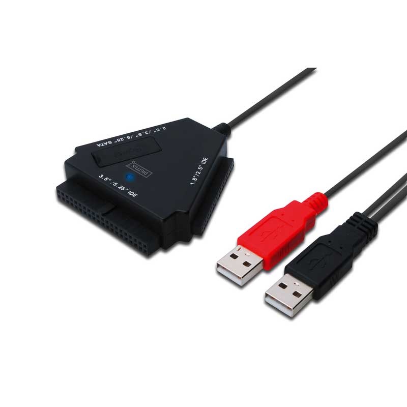USB 2.0 IDE and SATA ADAPTER CABLE 40 pol Pwr Supply ( )