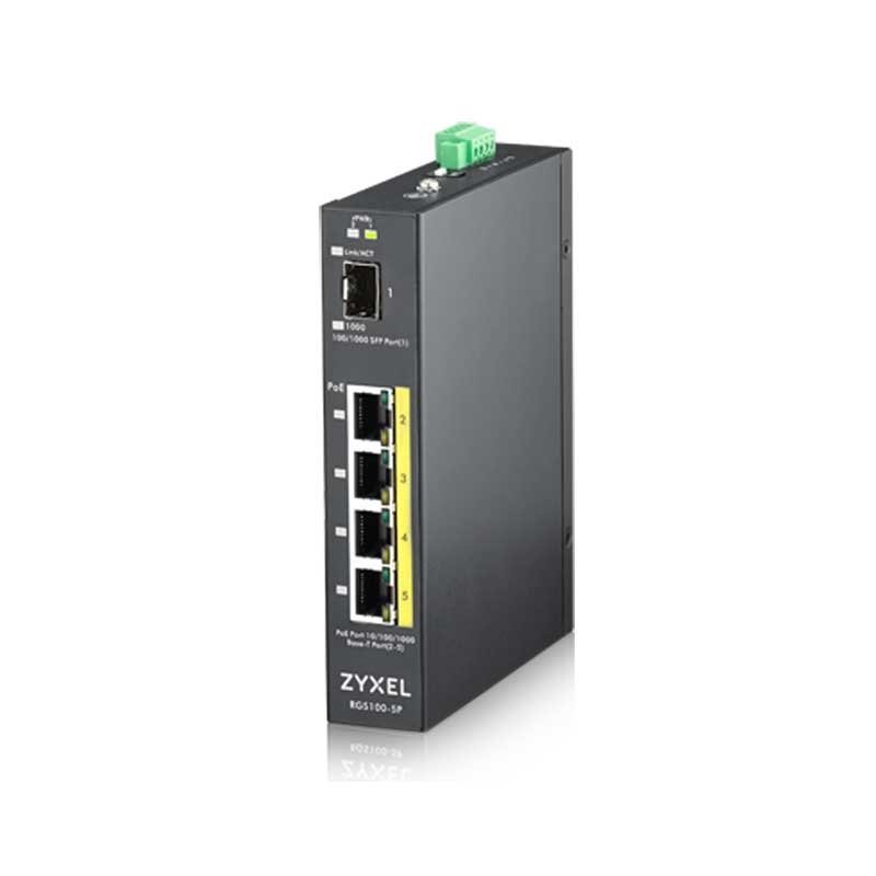 ZYXEL 4x100/1000 Mbps PoE 1 x Gigabit SFP GBIC End.Switch